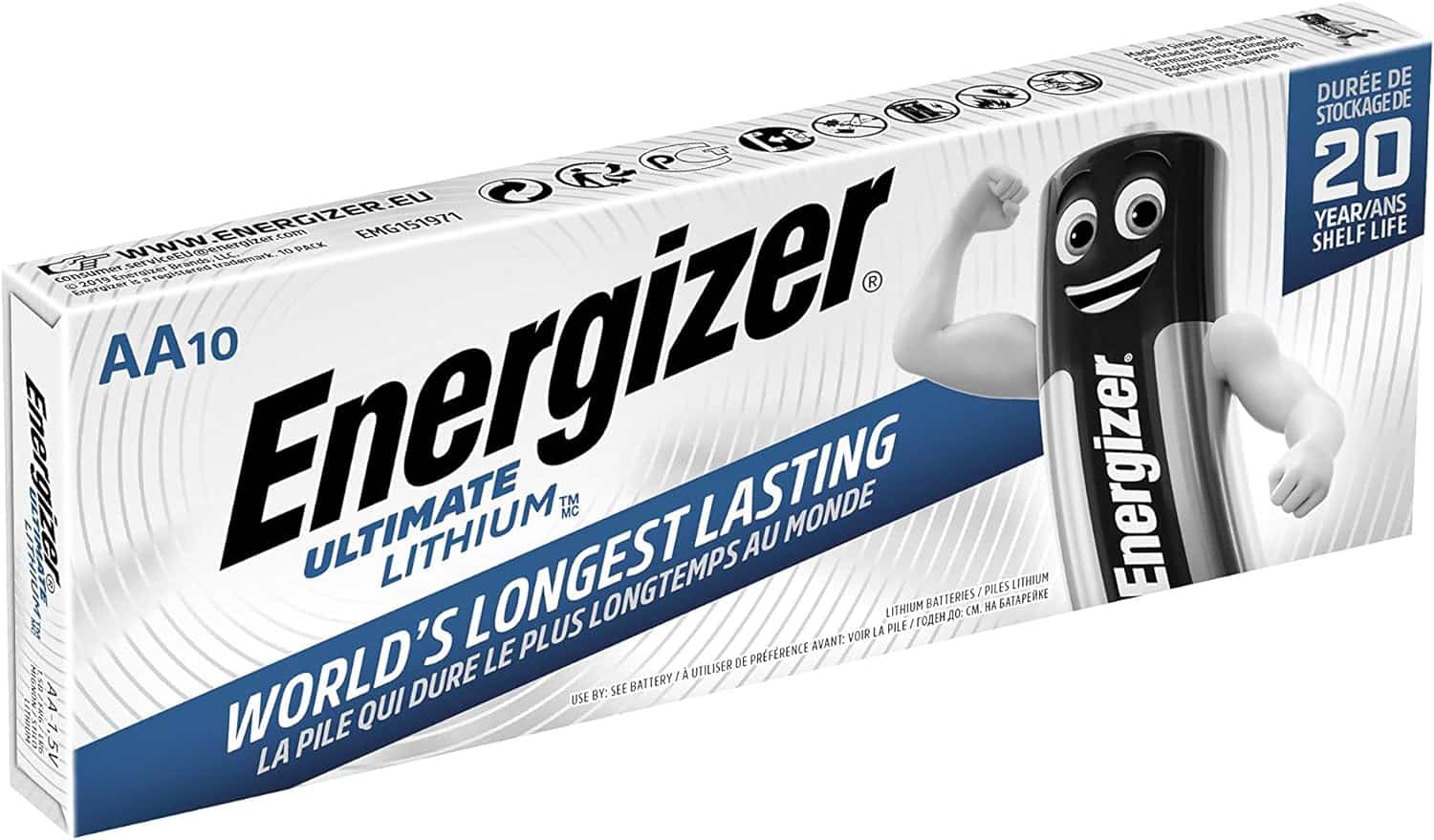 Piles LR6 au lithium Energizer Industrial Ultimate (Import Royaume Uni)