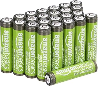 Lot de 24 piles rechargeables AAA NiMH 850 mAh, haute capacité